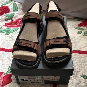 Ecco Offroad Yucatán Sandal Bison Mineral Black New in Box